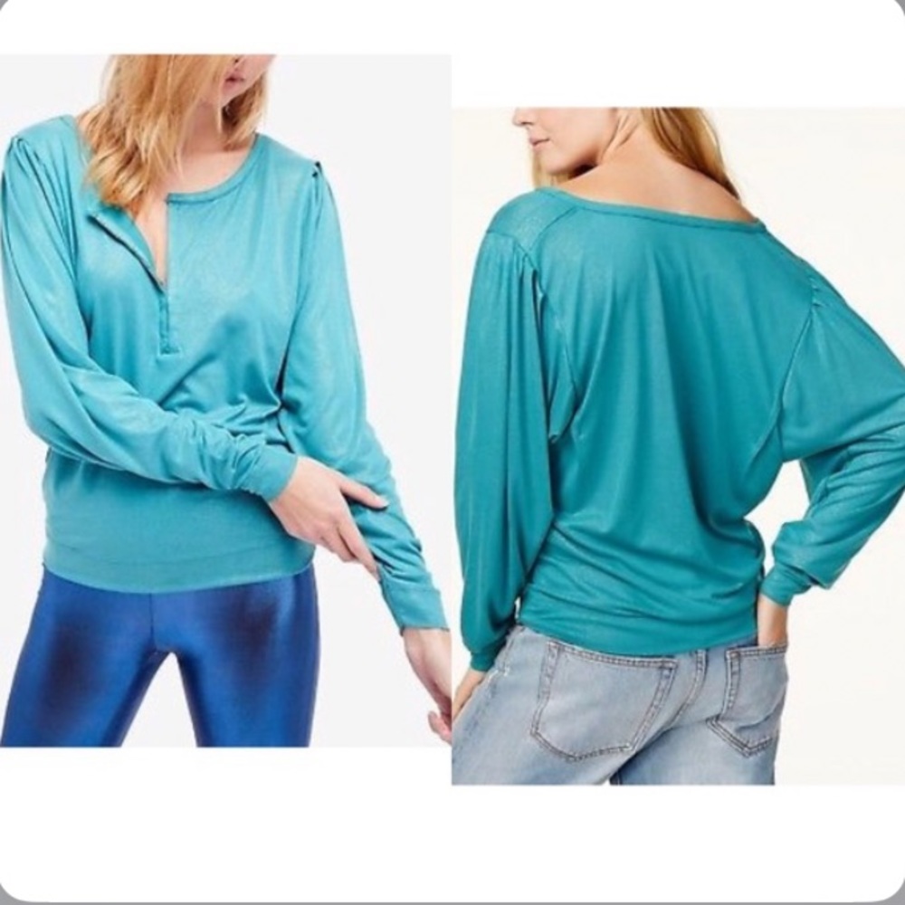 Free People Olivia Sparkle Hook and Eye Henley